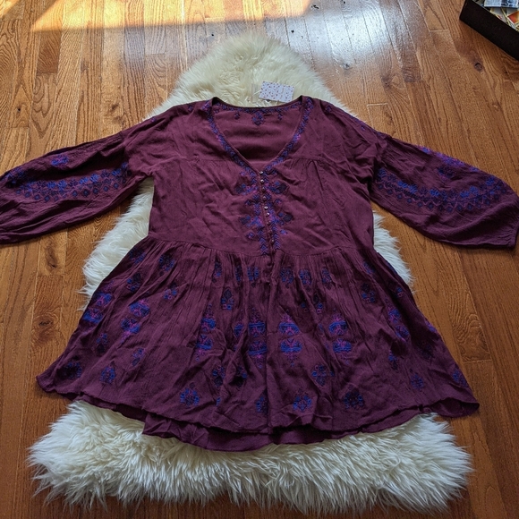 Please see copy listing Free people arianna embroidered tunic dress - Picture 6 of 11